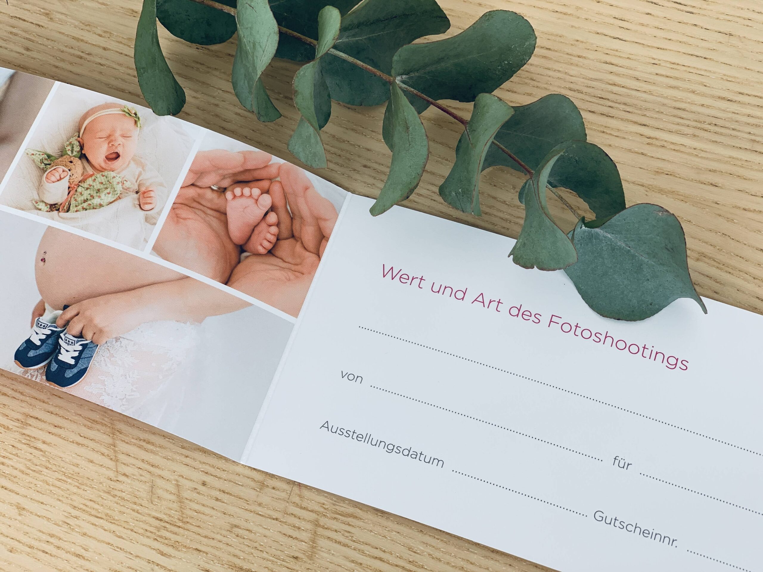 Fotoshooting Gutschein Innenansicht