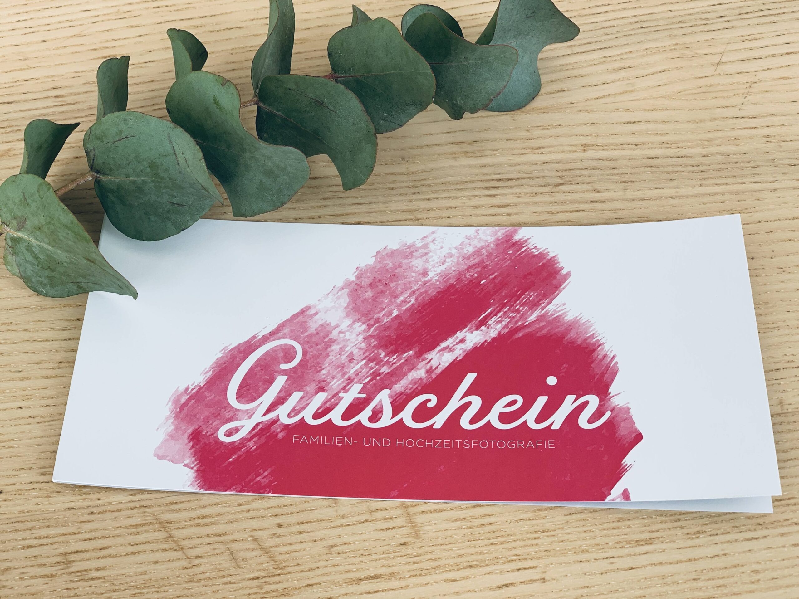 Fotoshooting Gutschein Vorderseite